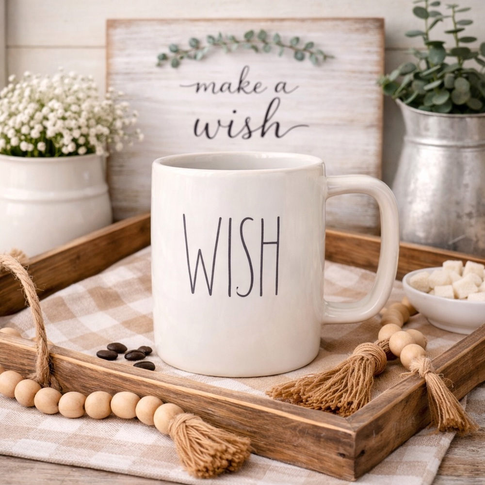 Rae Dunn‎ Ceramic Wish Mug